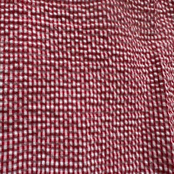 Vintage Red White Gingham Embroidered Cropped Pants Women’s Plus Size 2X Spring - Picture 3 of 14